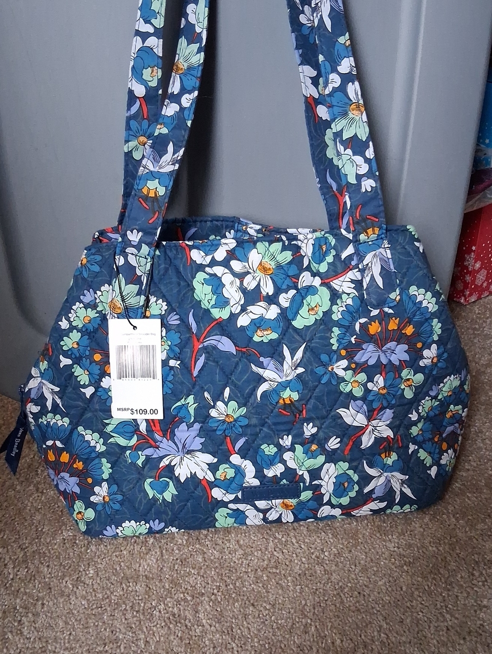 NWT Vera Bradley Quilted Triple Compartment Shoulder Bag.